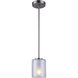 Madison 1 Light 5 inch Brushed Nickel Pendant Ceiling Light