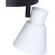 Radley 2 Light Black/White Track Lighting Ceiling Light