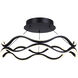 Castra LED 16.88 inch Black Semi-Flush Mount Ceiling Light