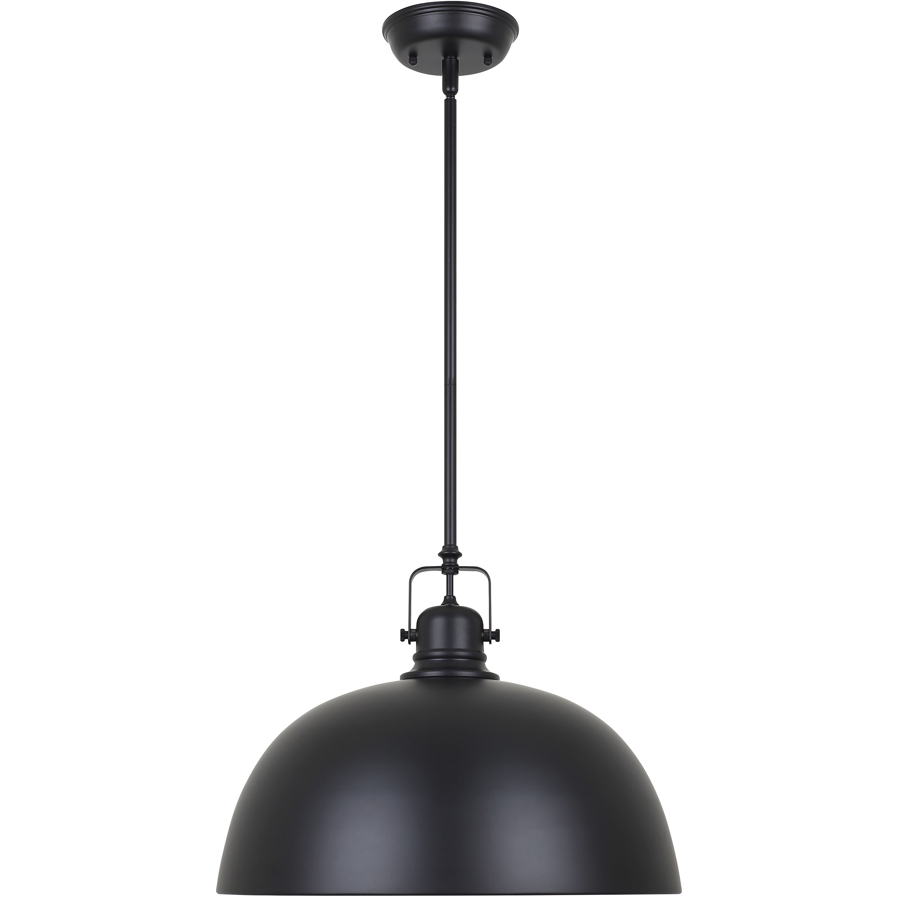 Polo 1 Light 16 inch Black Pendant Lighting Ceiling Light
