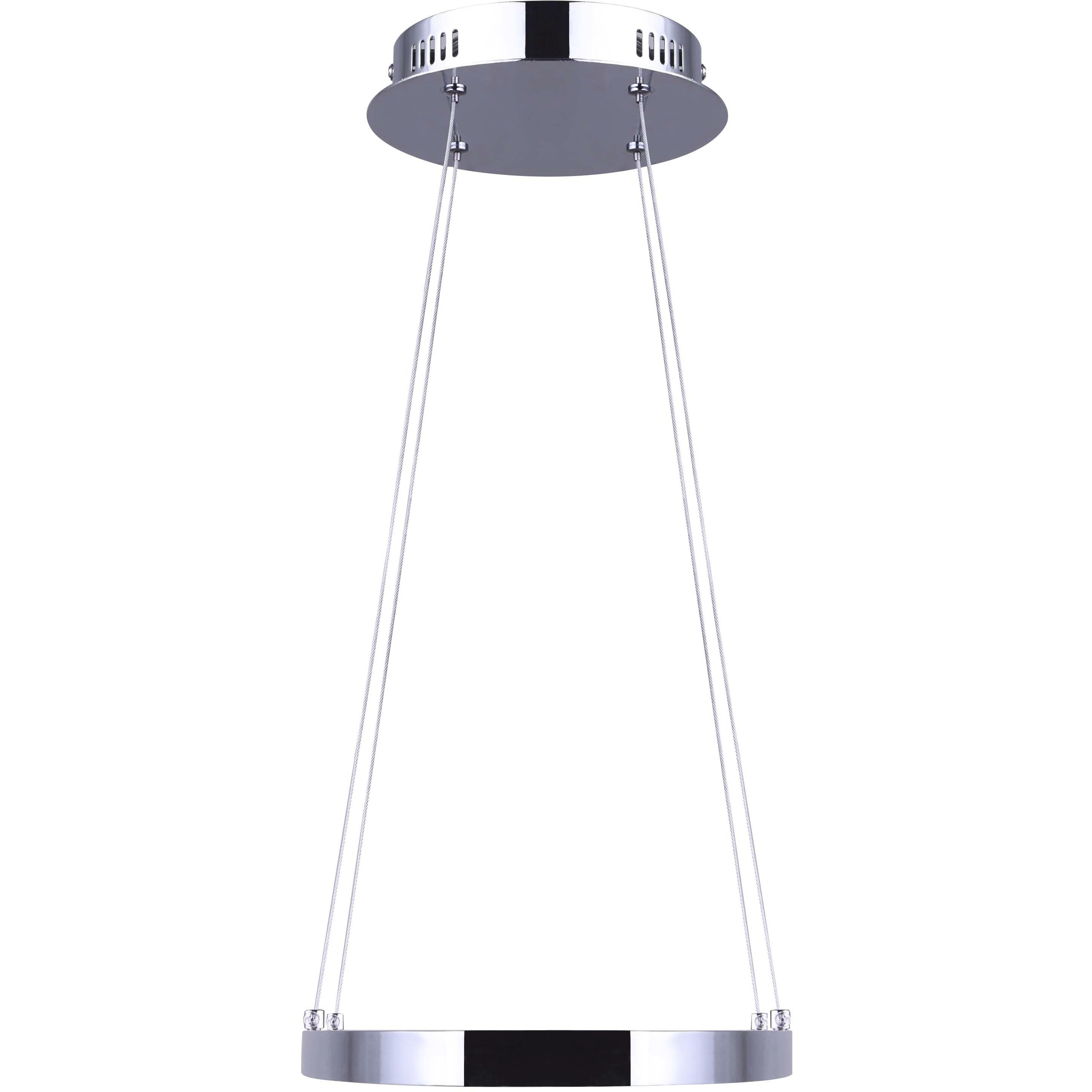 Laila LED 37 inch Chrome Chandelier Ceiling Light