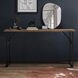 Deven 60 X 15.5 inch Natural Wood and Black Console Table