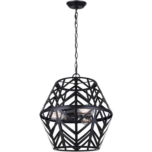 Maud 3 Light 16.5 inch Black Chandelier Ceiling Light
