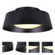 Madison LED 14 inch Black Outdoor Flush Mount