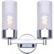 Eden 2 Light 12.88 inch Chrome Vanity Light Wall Light