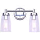 Madison 2 Light 14 inch Chrome Vanity Light Wall Light