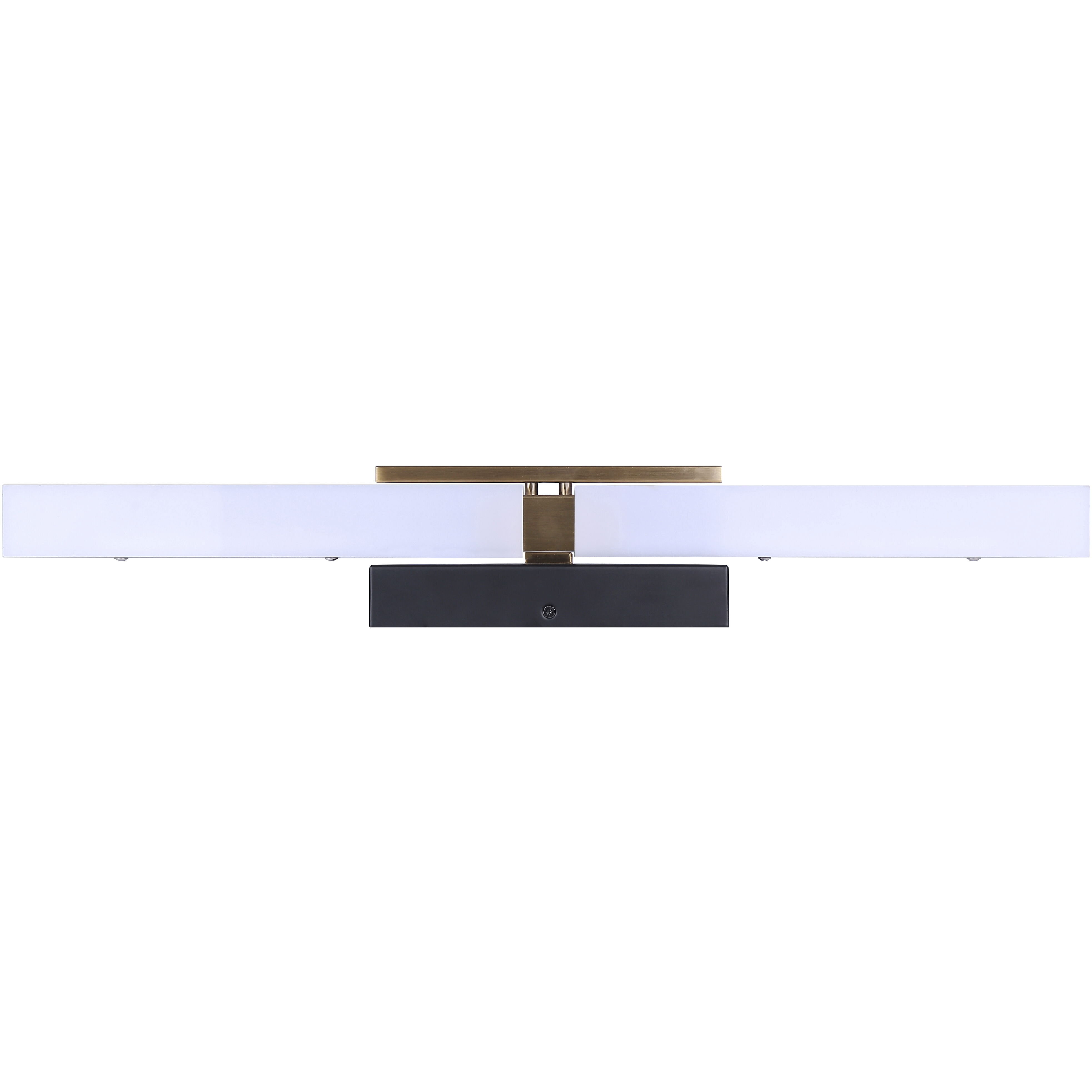 Hazel LED 24 inch Matte Black and Gold Vanity Light Wall Light