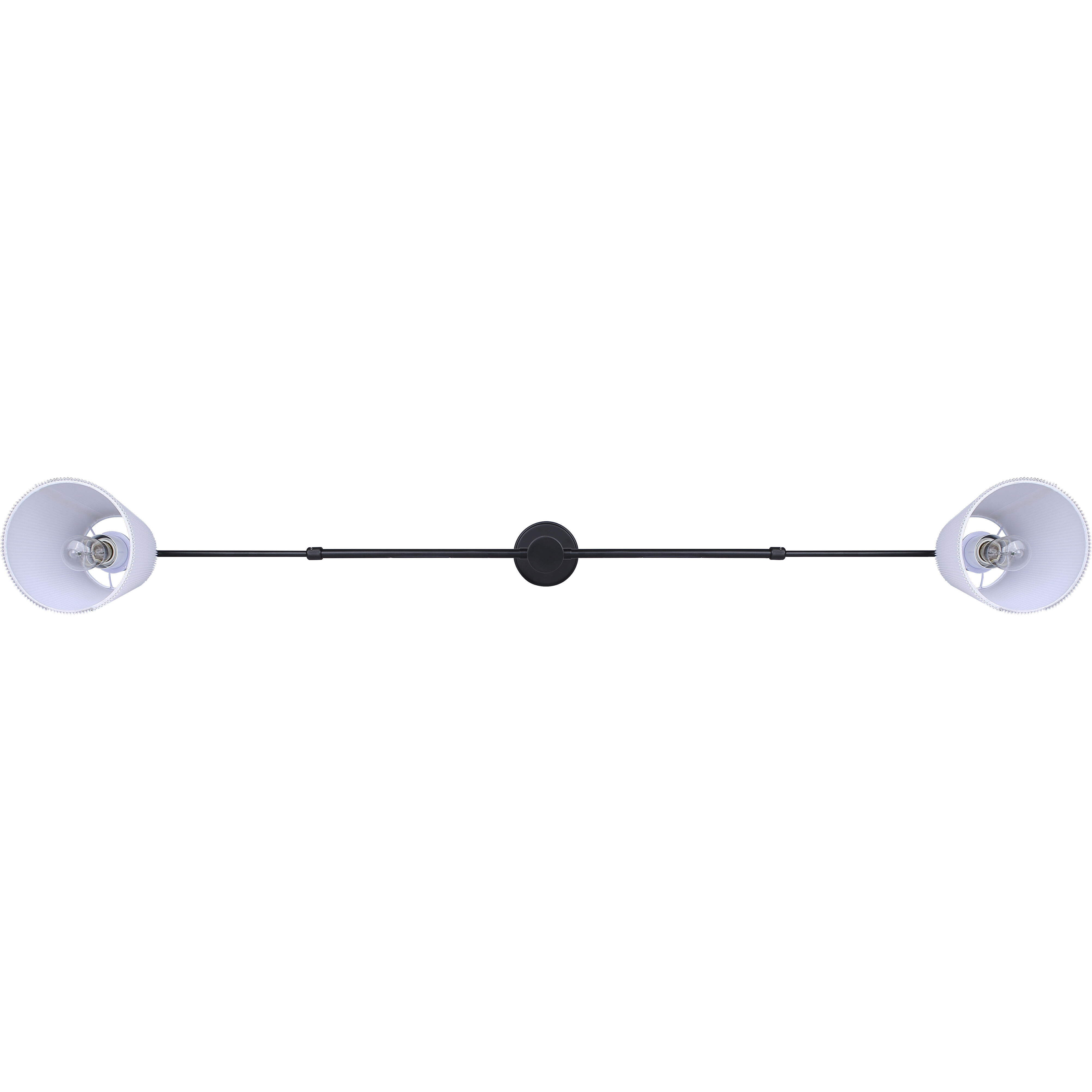 Aspen 2 Light 15.5 inch Black Pendant Ceiling Light