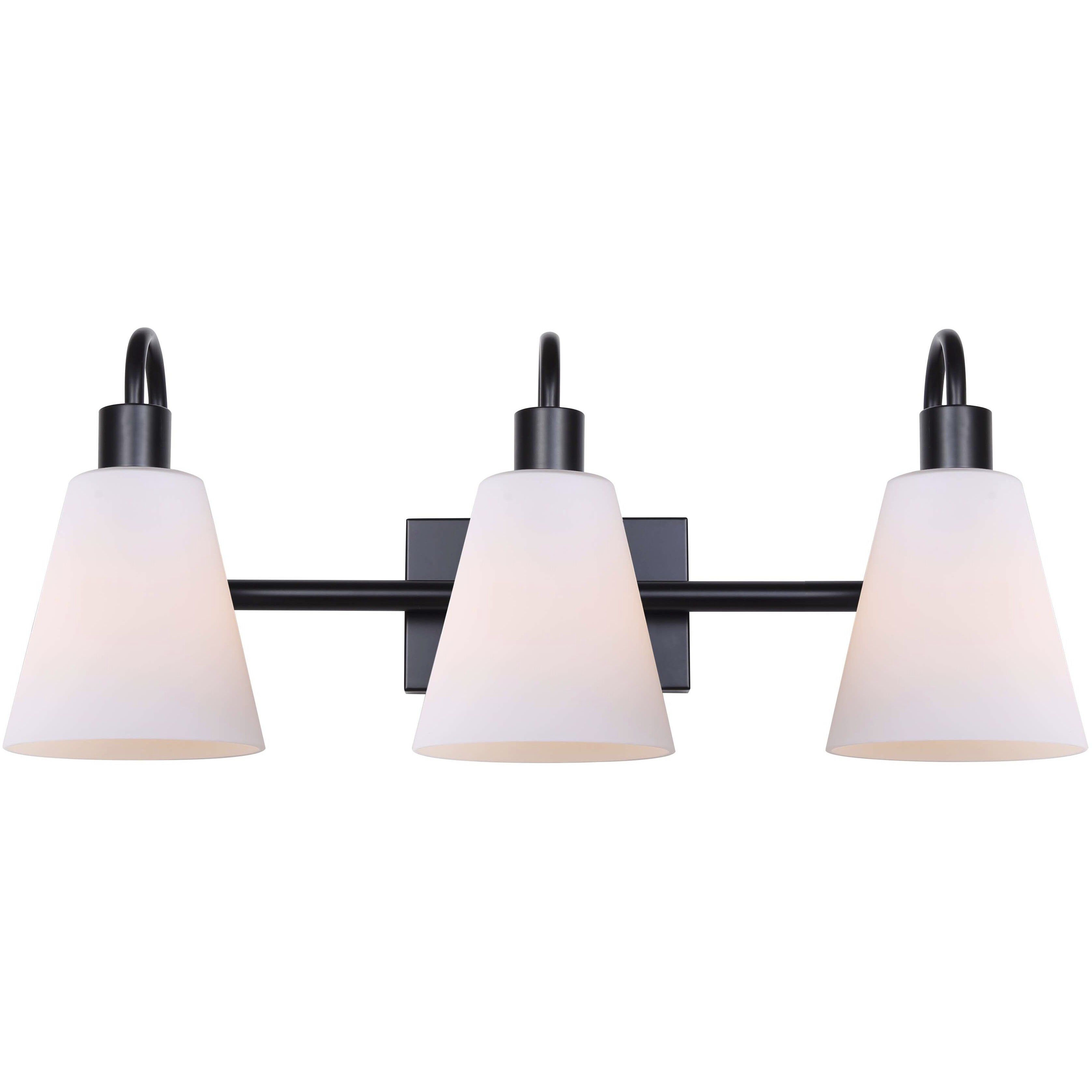 Wyler 3 Light 25.25 inch Black Vanity Light Wall Light