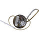 Zuri LED 33 inch Gold Chandelier Ceiling Light