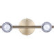 Elsee 2 Light Black/Gold Track Lighting Ceiling Light