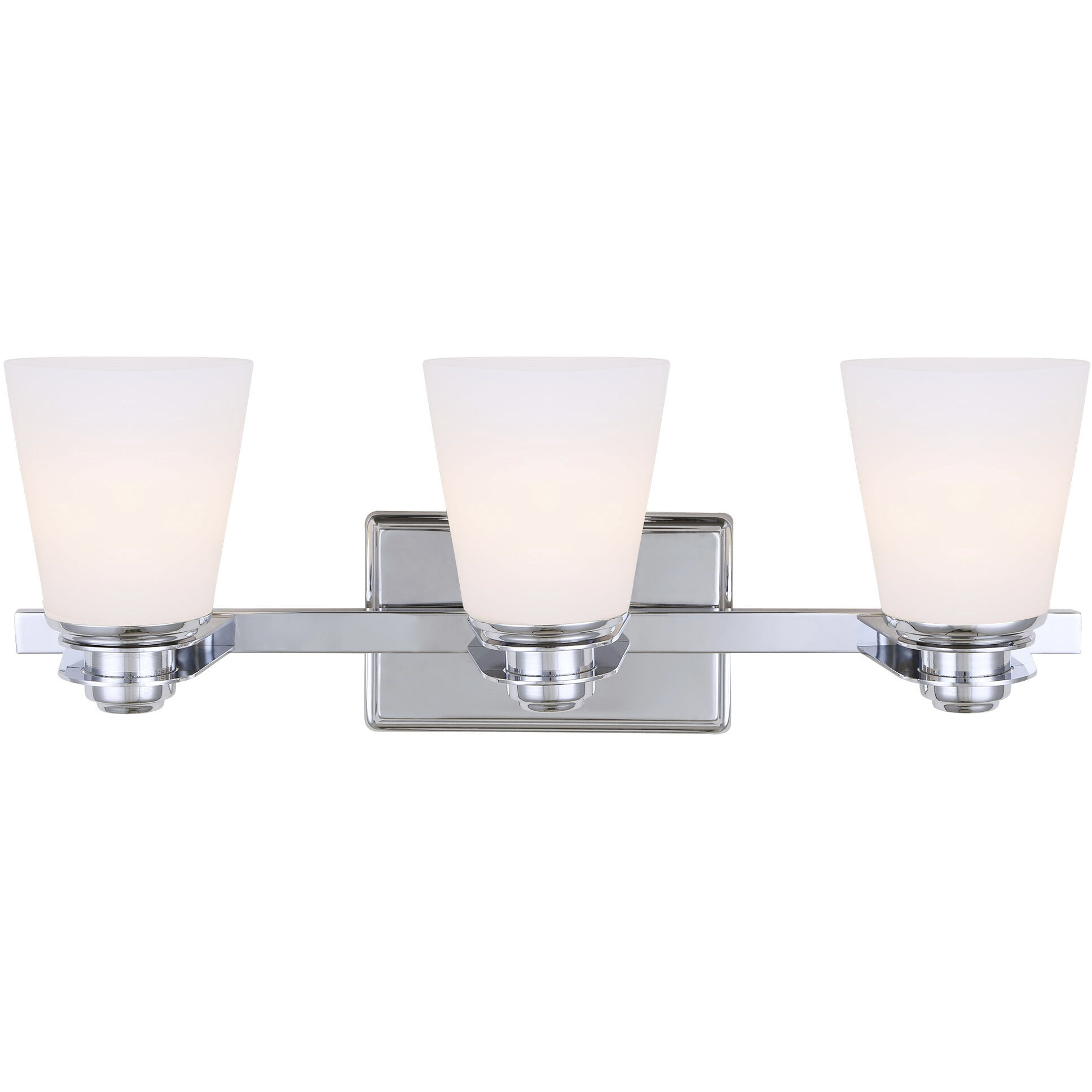 Madison 3 Light 22 inch Chrome Vanity Light Wall Light