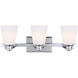 Madison 3 Light 22 inch Chrome Vanity Light Wall Light
