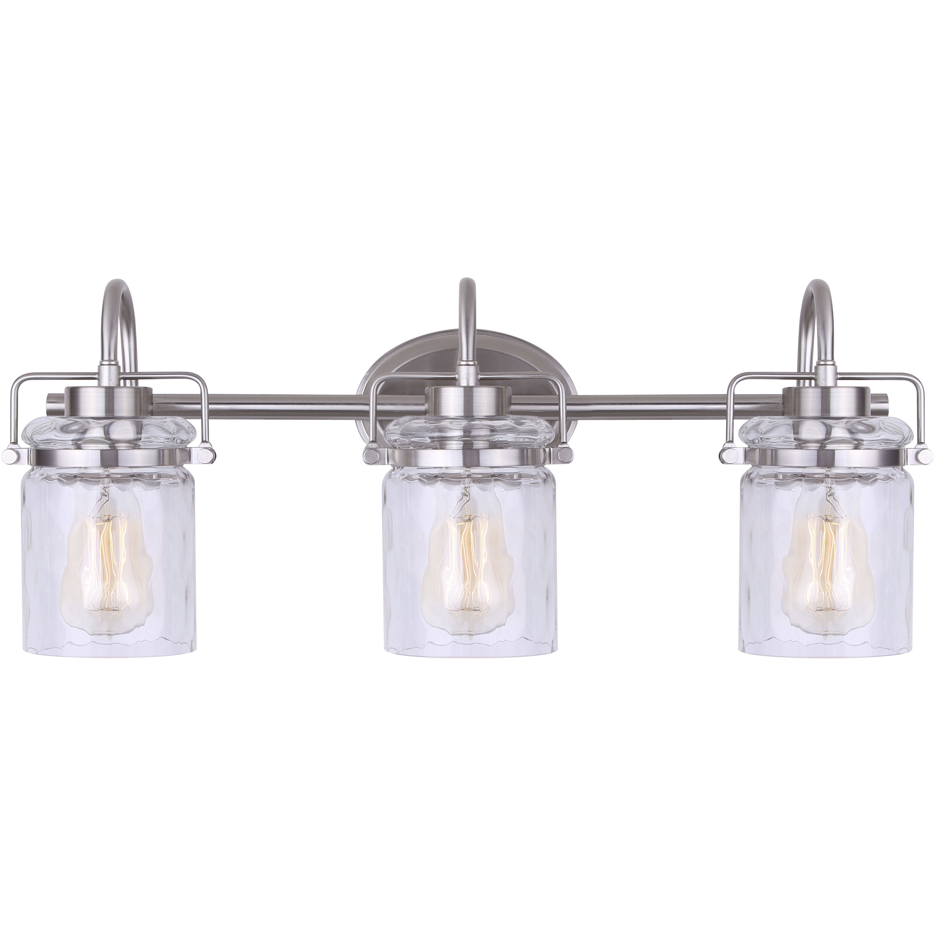 Madison 3 Light 25 inch Brushed Nickel Vanity Light Wall Light
