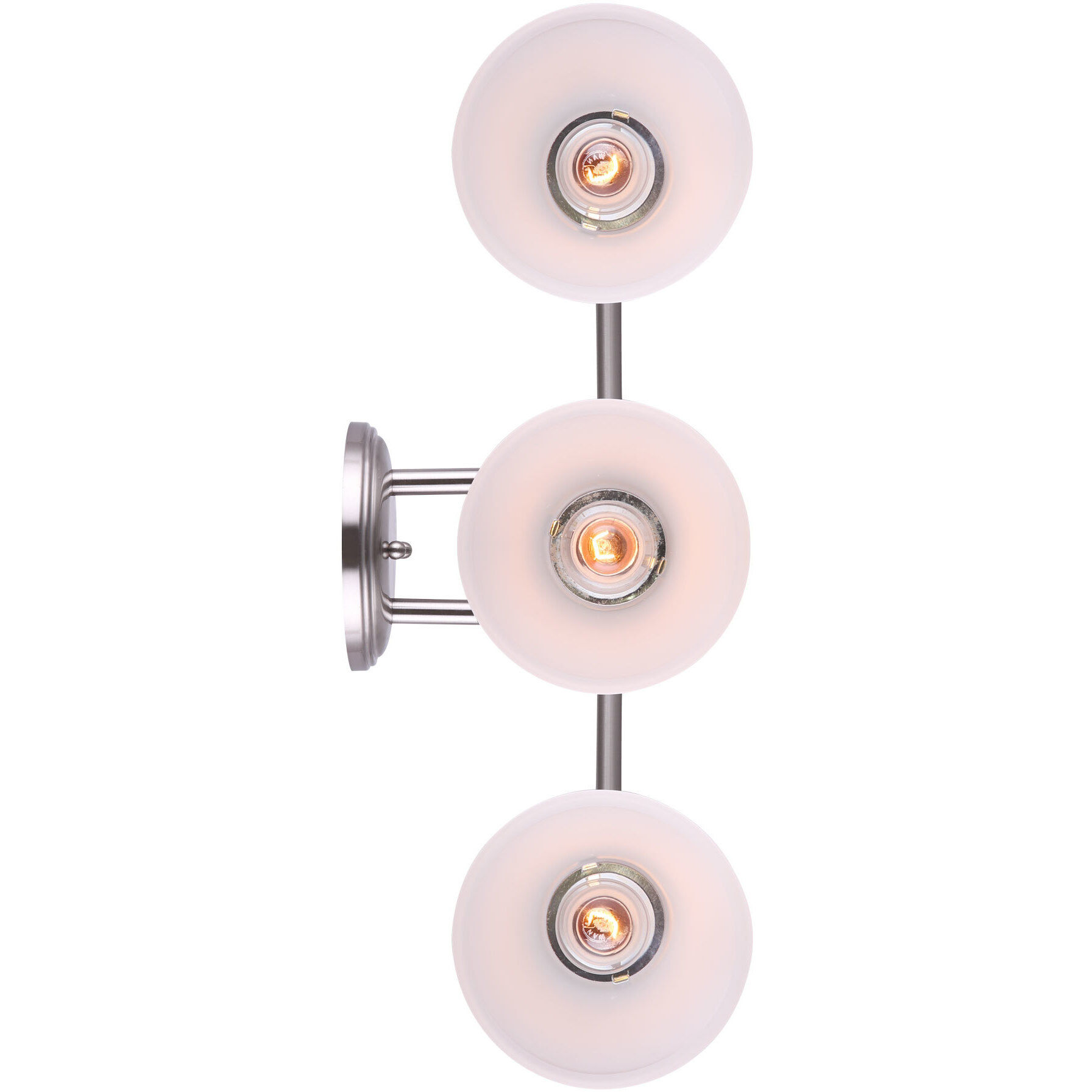 Madison 3 Light 20 inch Brushed Pewter Vanity Light Wall Light