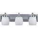 Madison 3 Light 24 inch Chrome Vanity Light Wall Light