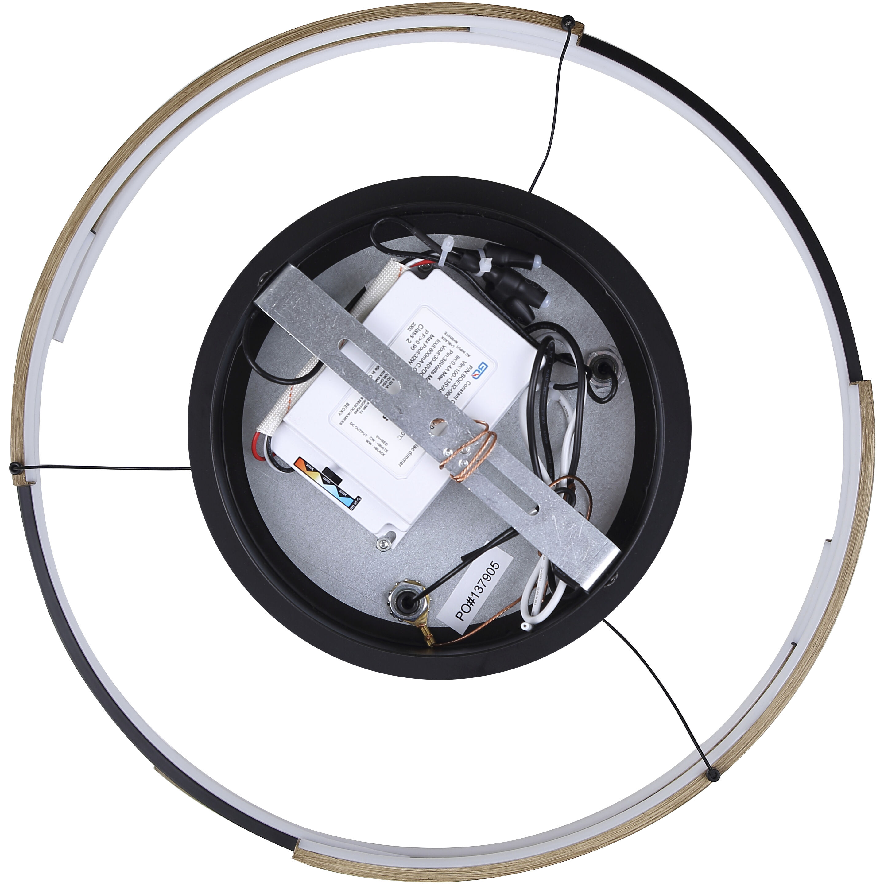 Azria LED 23.75 inch Matte Black Chandelier Ceiling Light