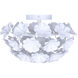 Cassia 2 Light 15 inch White Flush Mount Ceiling Light