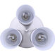 Britton 3 Light 10.63 inch Brushed Nickel Semi-Flush Ceiling Light