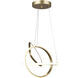 Zuri LED 33 inch Gold Chandelier Ceiling Light