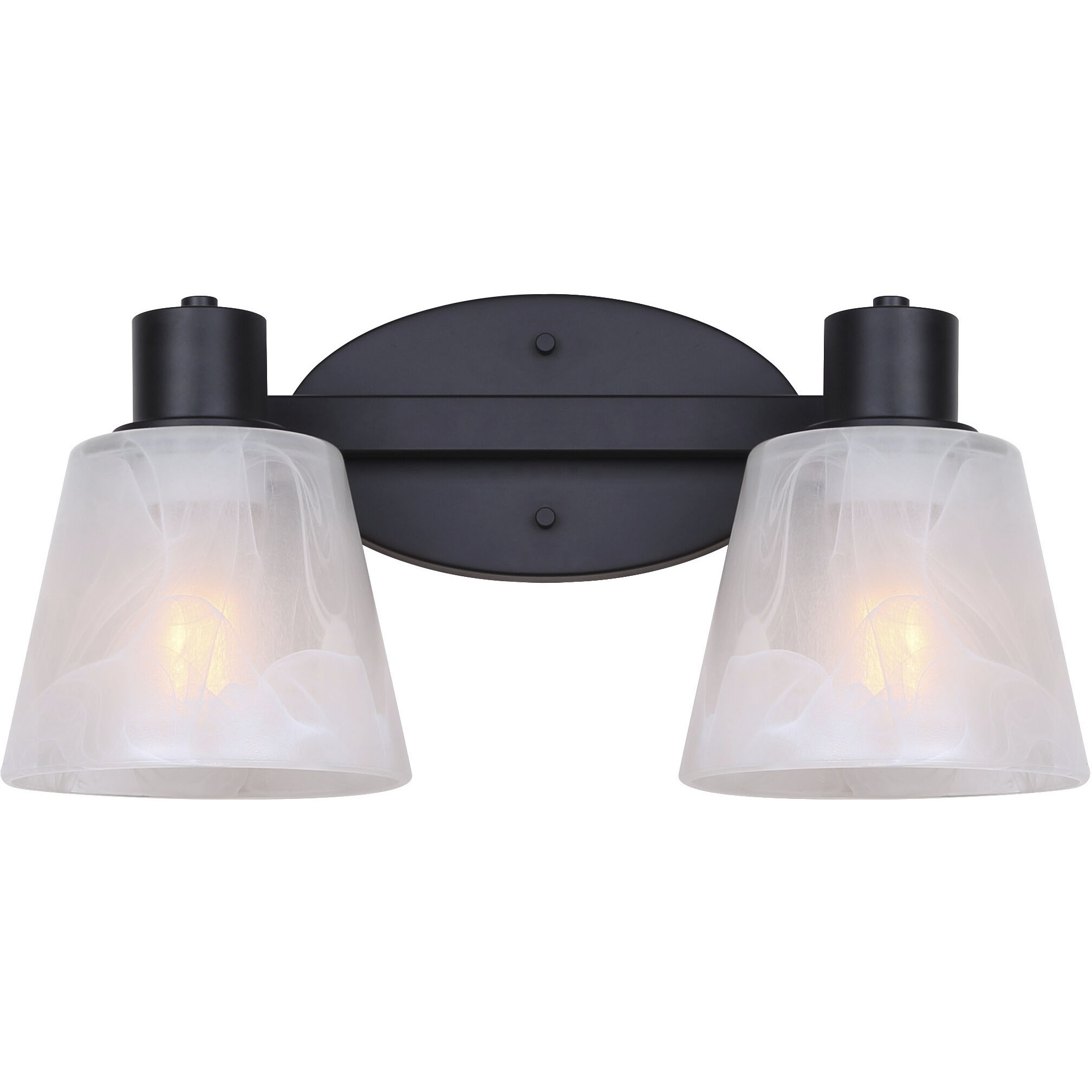 Luelle 2 Light 16 inch Black Vanity Light Wall Light