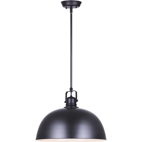 Polo 1 Light 16 inch Black Pendant Lighting Ceiling Light