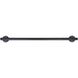 Cain 24 inch Black Towel Bar