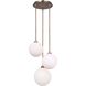 Simone 3 Light 14.75 inch Gold Pendant Ceiling Light