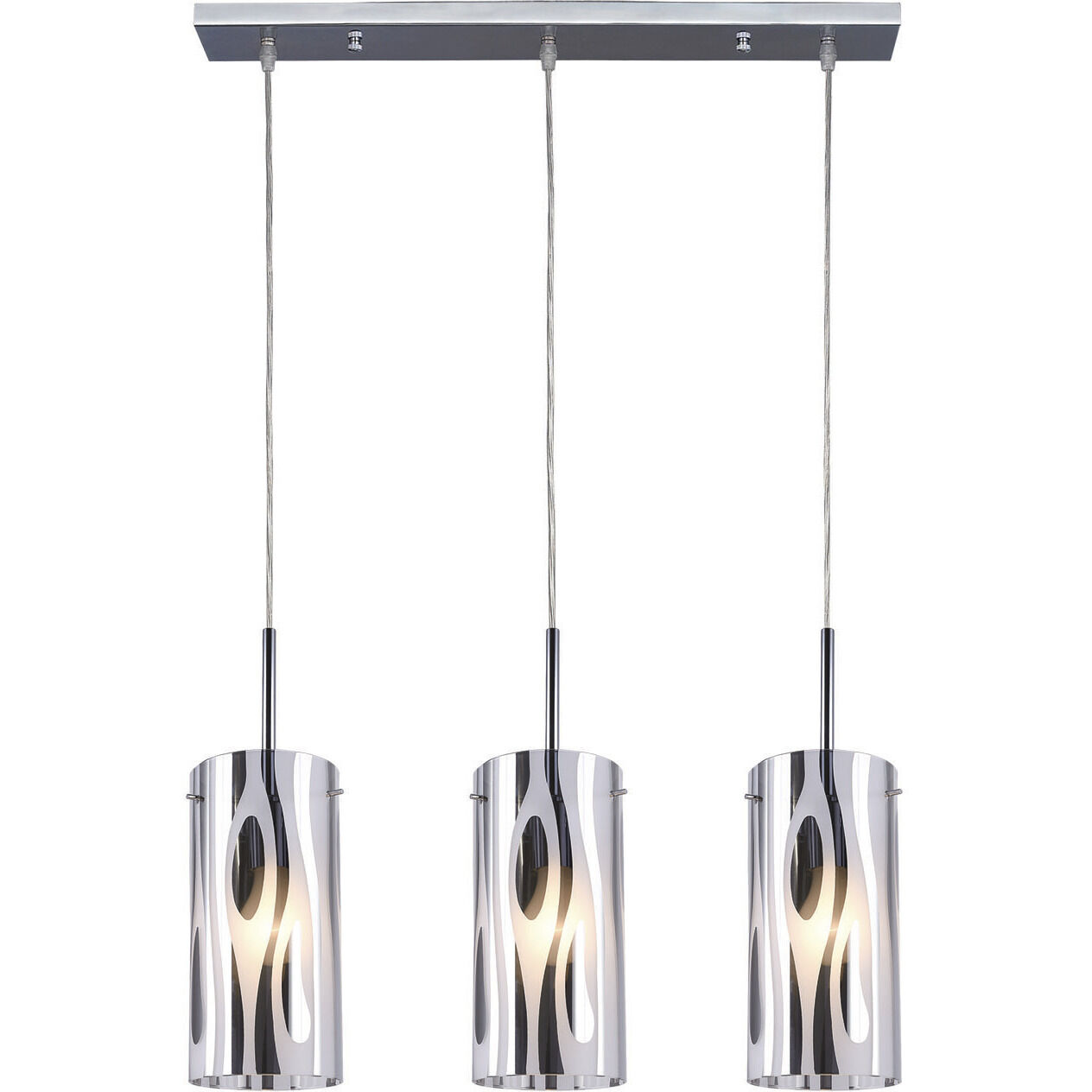 Madison 3 Light 24 inch Chrome Pendant Light Ceiling Light