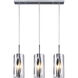 Madison 3 Light 24 inch Chrome Pendant Light Ceiling Light