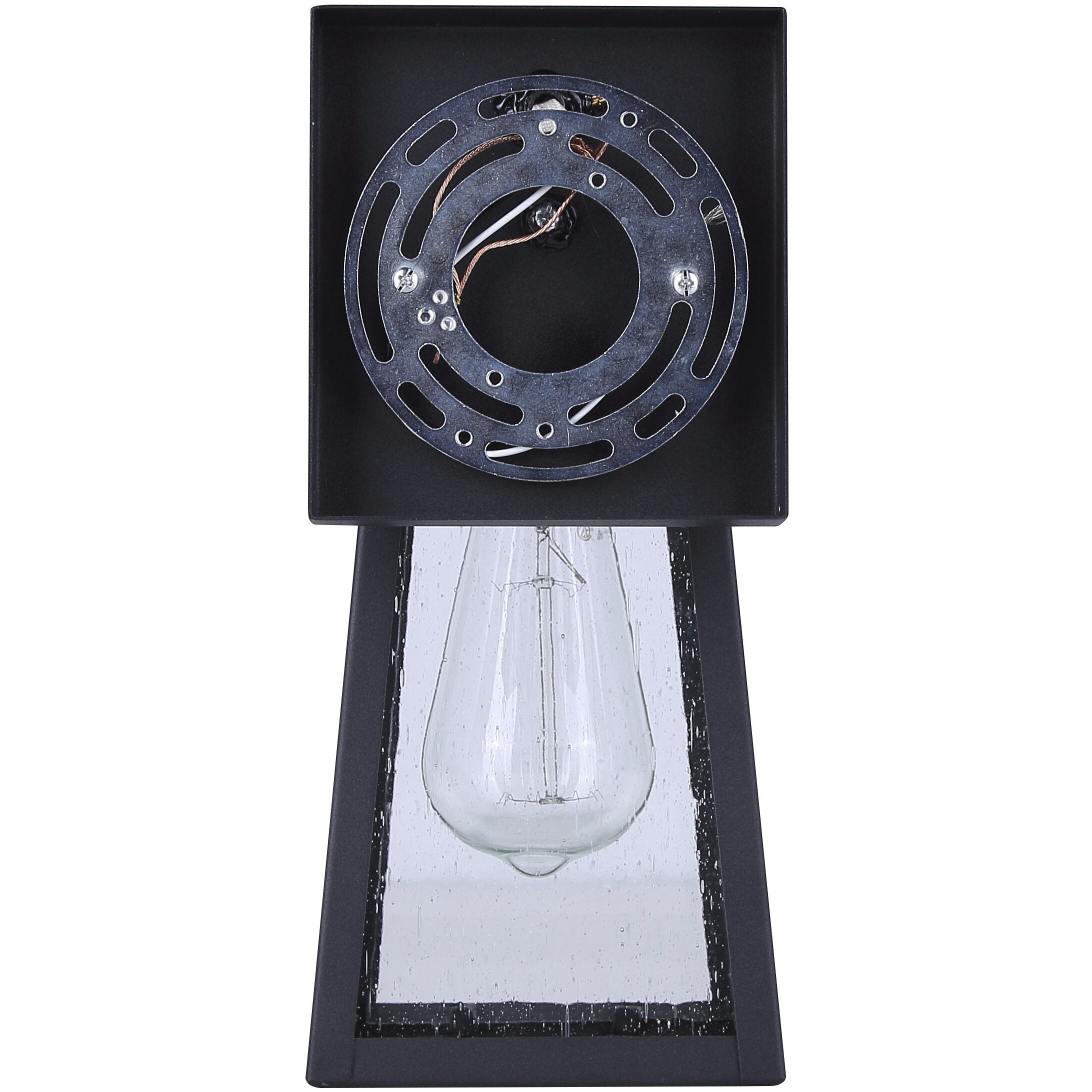 Coralea 1 Light 10.75 inch Sand Black Outdoor Wall Lantern