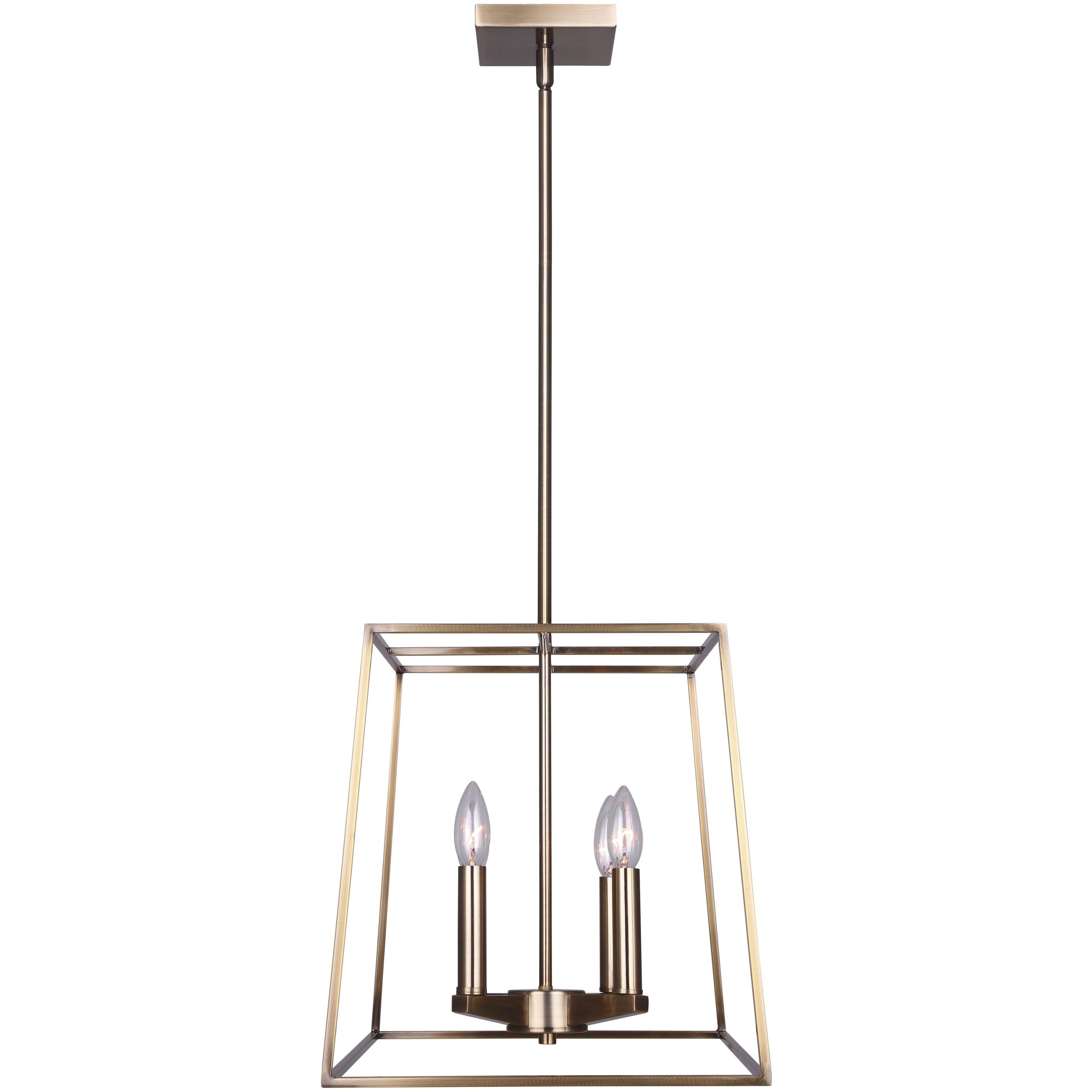 Coco 4 Light 14 inch Gold Chandelier Ceiling Light