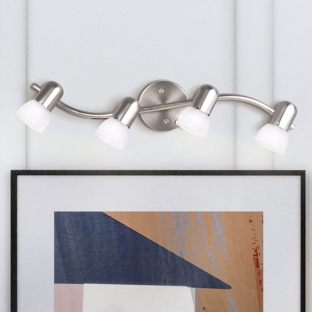 Madison 4 Light Brushed Pewter Track Ceiling Light