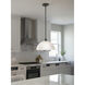 Marek 1 Light 13 inch Matte Black Rod Pendant Ceiling Light