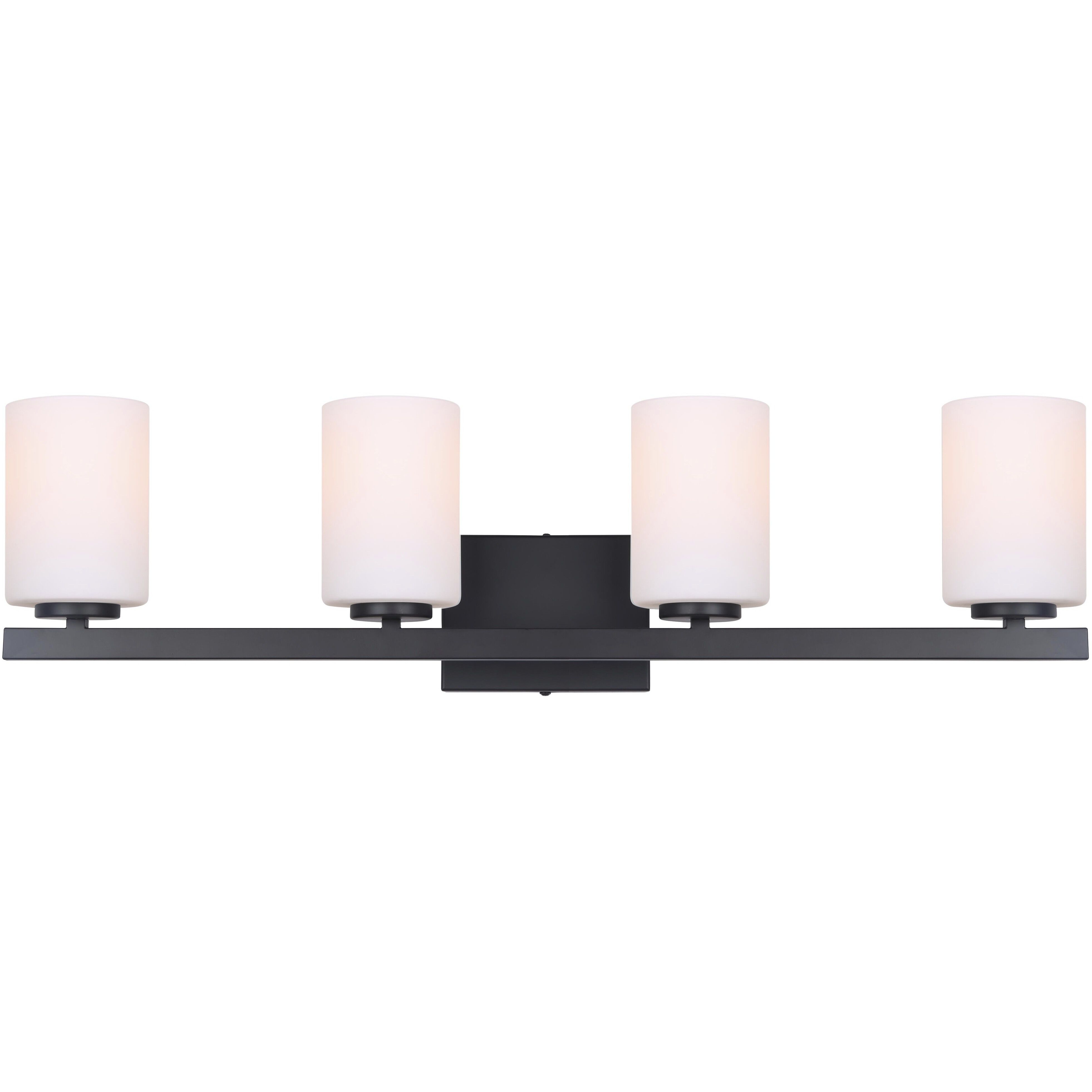 Jae 4 Light 31 inch Matte Black Vanity Light Wall Light