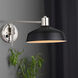 Bello 1 Light 10 inch Brushed Nickel/Matte Black Wall Fixture Wall Light
