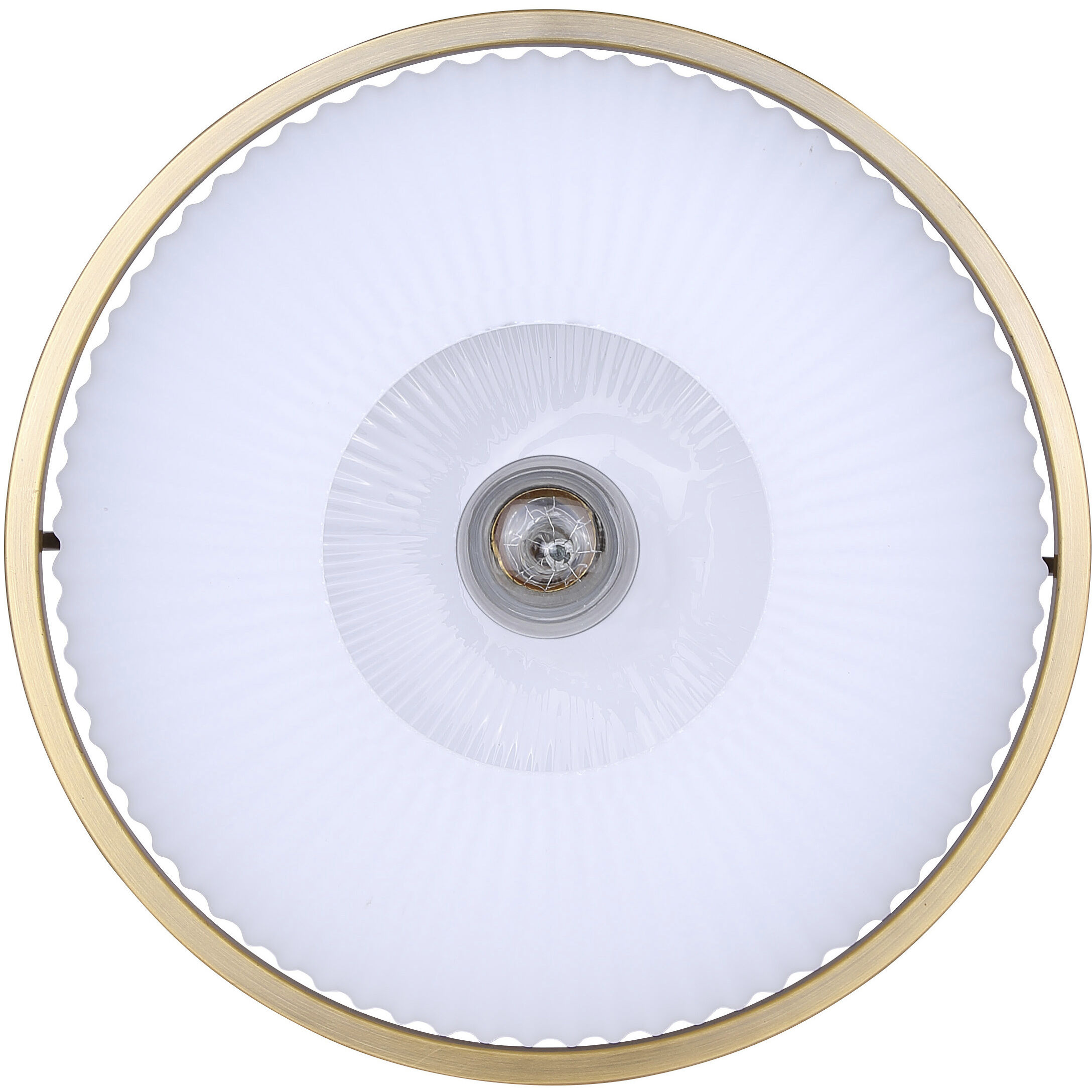 Eve 1 Light 12 inch Gold Semi-Flush Mount Ceiling Light