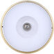 Eve 1 Light 12 inch Gold Semi-Flush Mount Ceiling Light