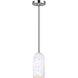 Pella 1 Light 4.75 inch Brushed Nickel Pendant Ceiling Light