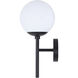 Madison 1 Light 17 inch Black Outdoor Wall Light