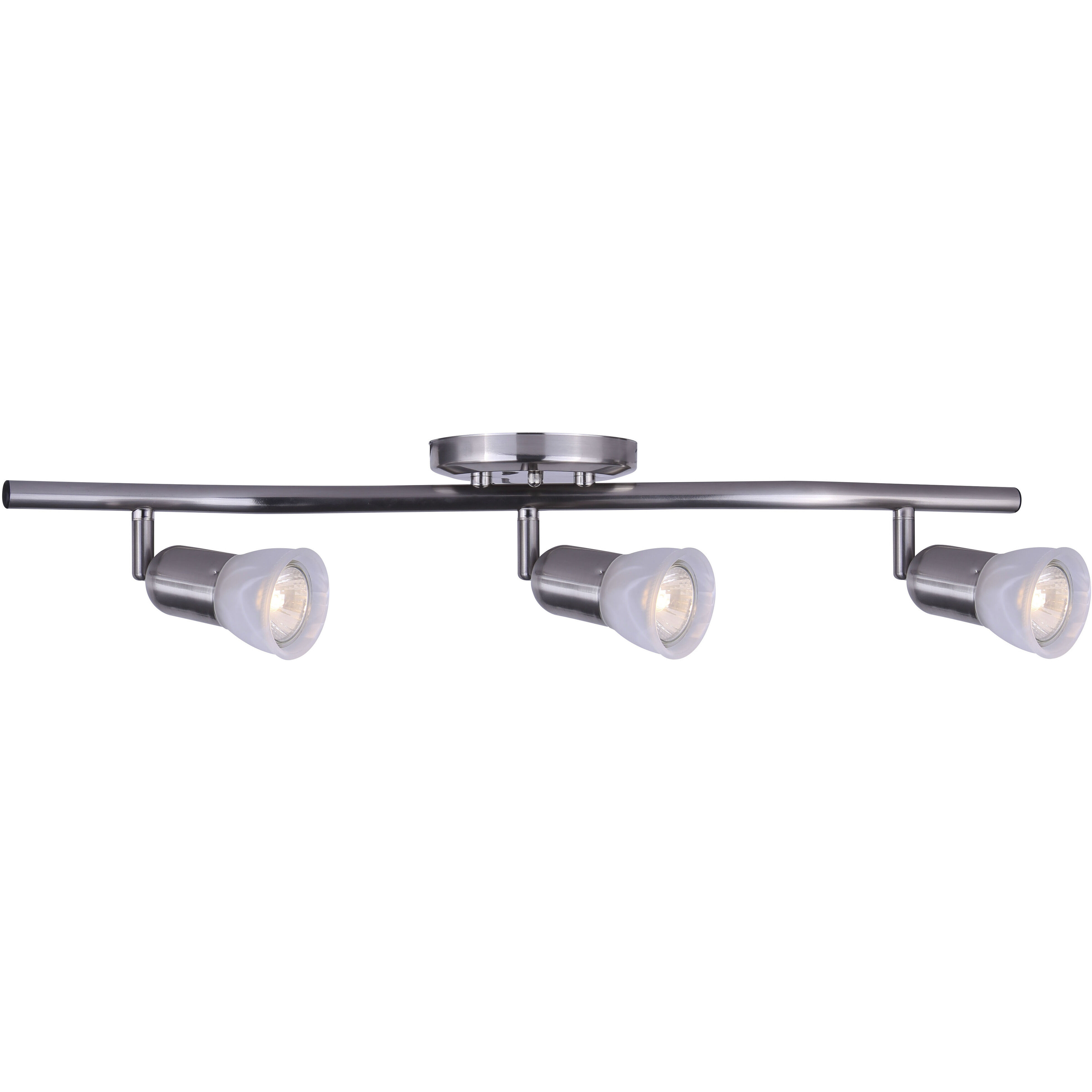 James 3 Light 120 Brushed Pewter Track Lighting Ceiling Light