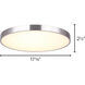 Lenox LED 18 inch Brushed Nickel Flush Mount Ceiling Light