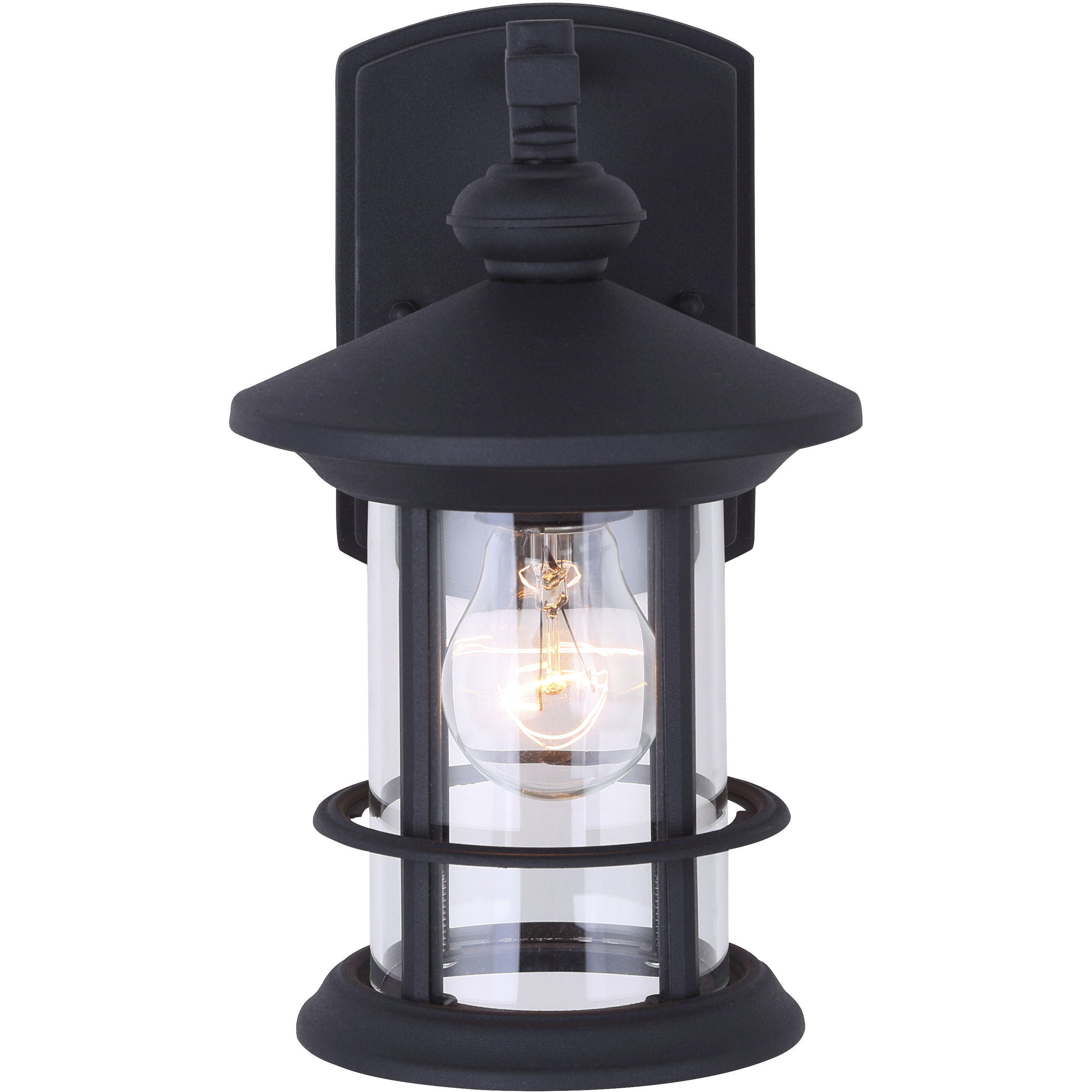 Madison 1 Light 10 inch Black Outdoor Downlight