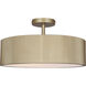 Scarlett 18 inch Gold Semi-Flush Mount Ceiling Light