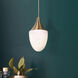 Evlin 1 Light 9.75 inch Gold Pendant Ceiling Light