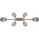 Jett 6 Light 34.5 inch Gold Chandelier Ceiling Light