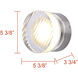 Benni Wall Light in Brushed Nickel