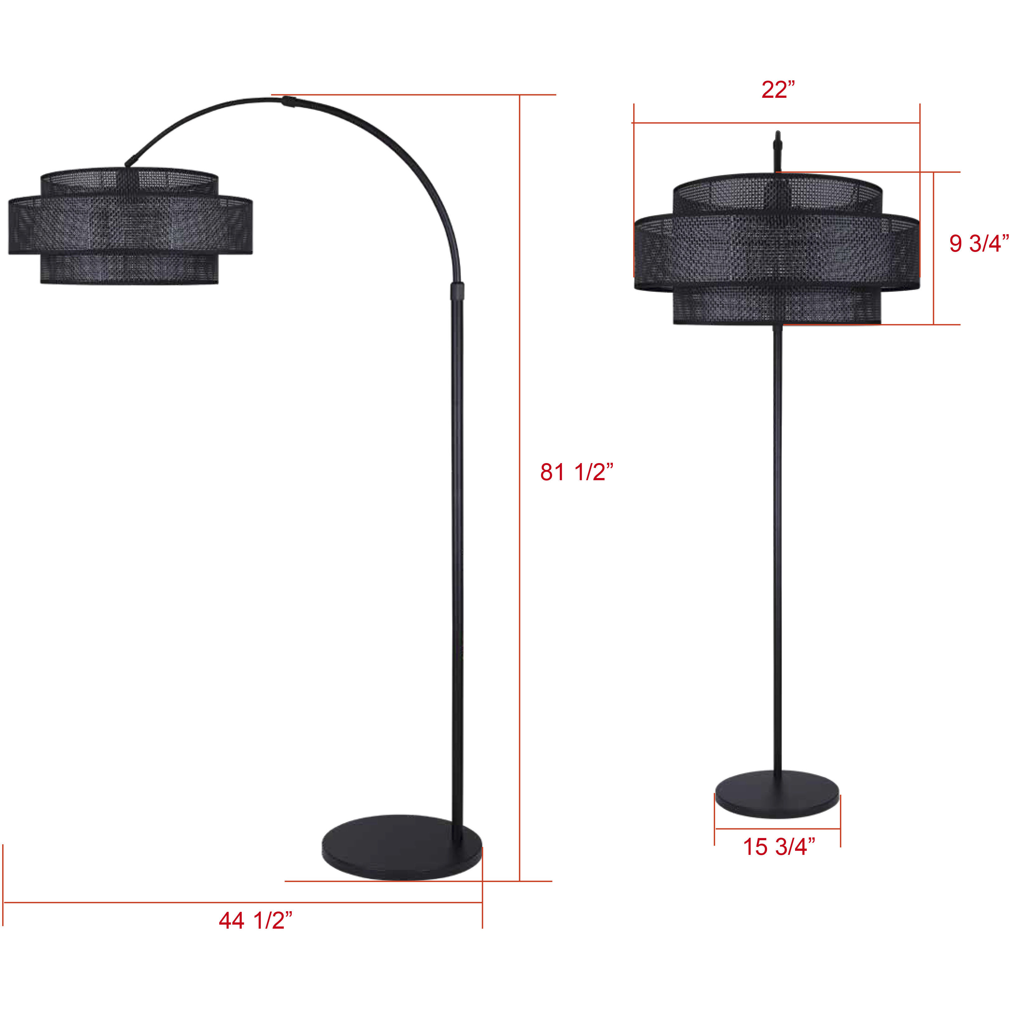 Bellamy 82 inch 150.00 watt Black Floor Lamp Portable Light