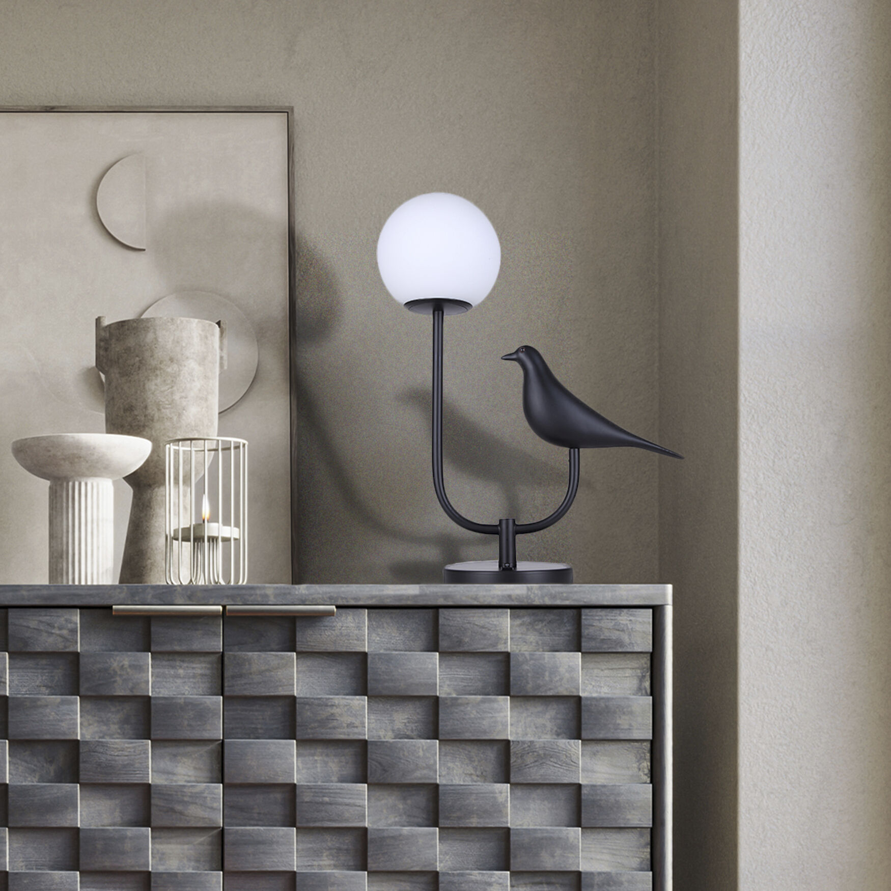 Avis 22 inch 60.00 watt Matte Black Table Lamp Portable Light