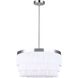 Syren 3 Light 18 inch Brushed Nickel Chandelier Ceiling Light